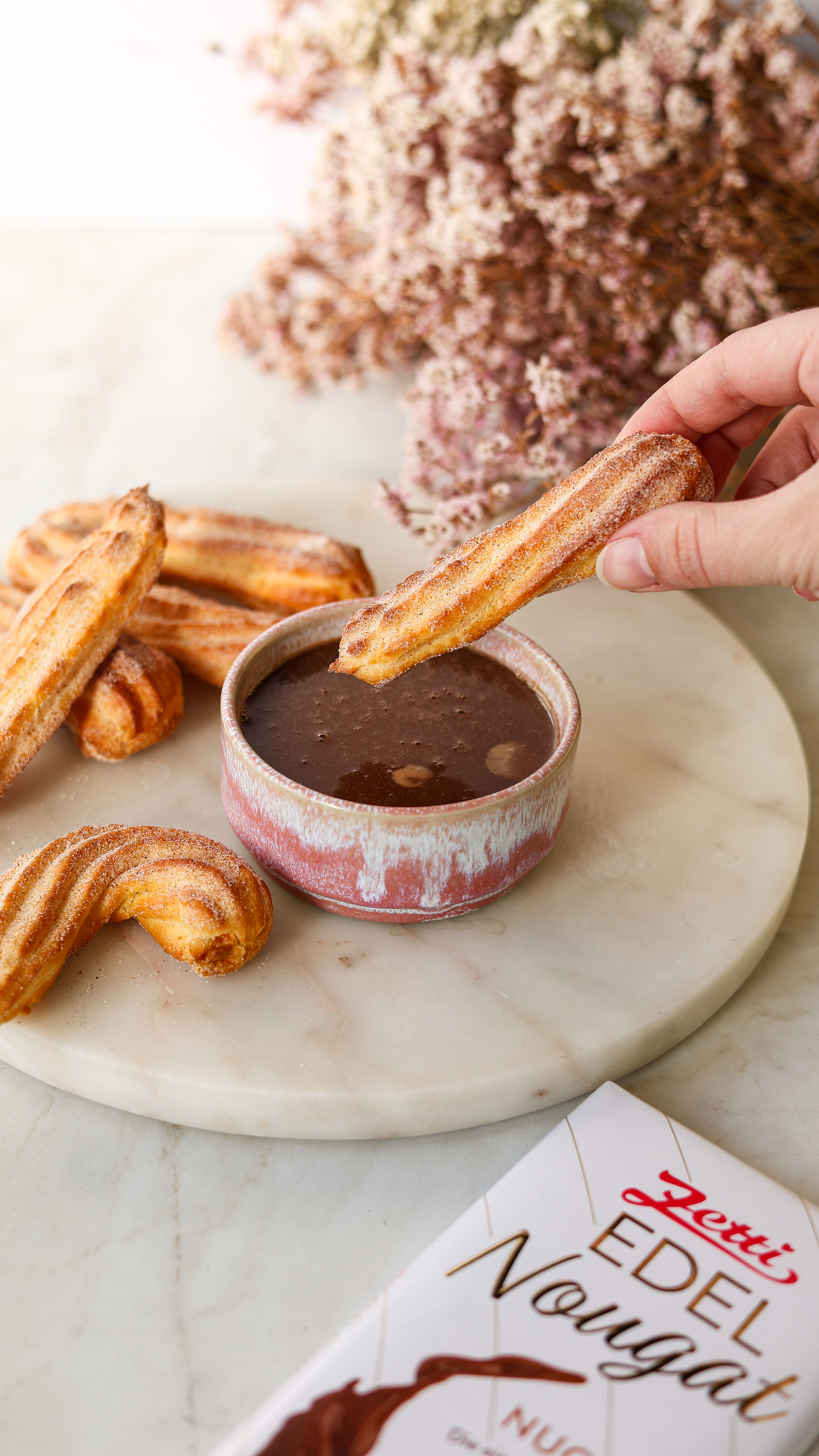 CHURROS MIT SCHOKOLADENSAUCE